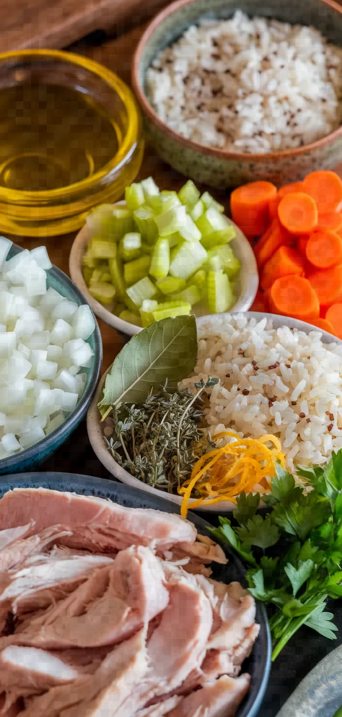 Ingredients photo for Chicken And Rice Soup Recipe