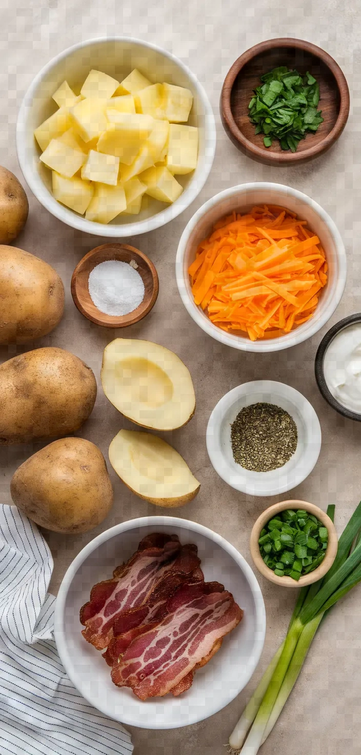 Ingredients photo for Creamy Potato Soup Recipe