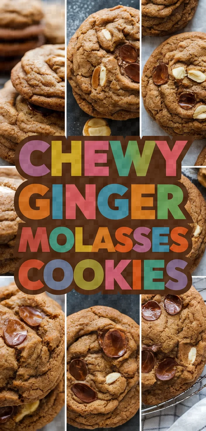 A photo of Chewy Molasses Ginger Cookies Recipe