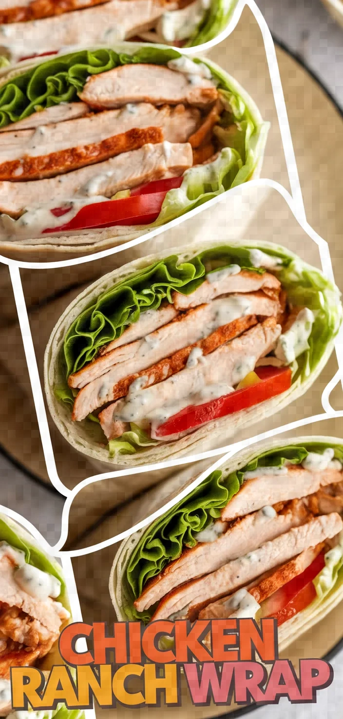 A photo of Chicken Ranch Wrap Recipe