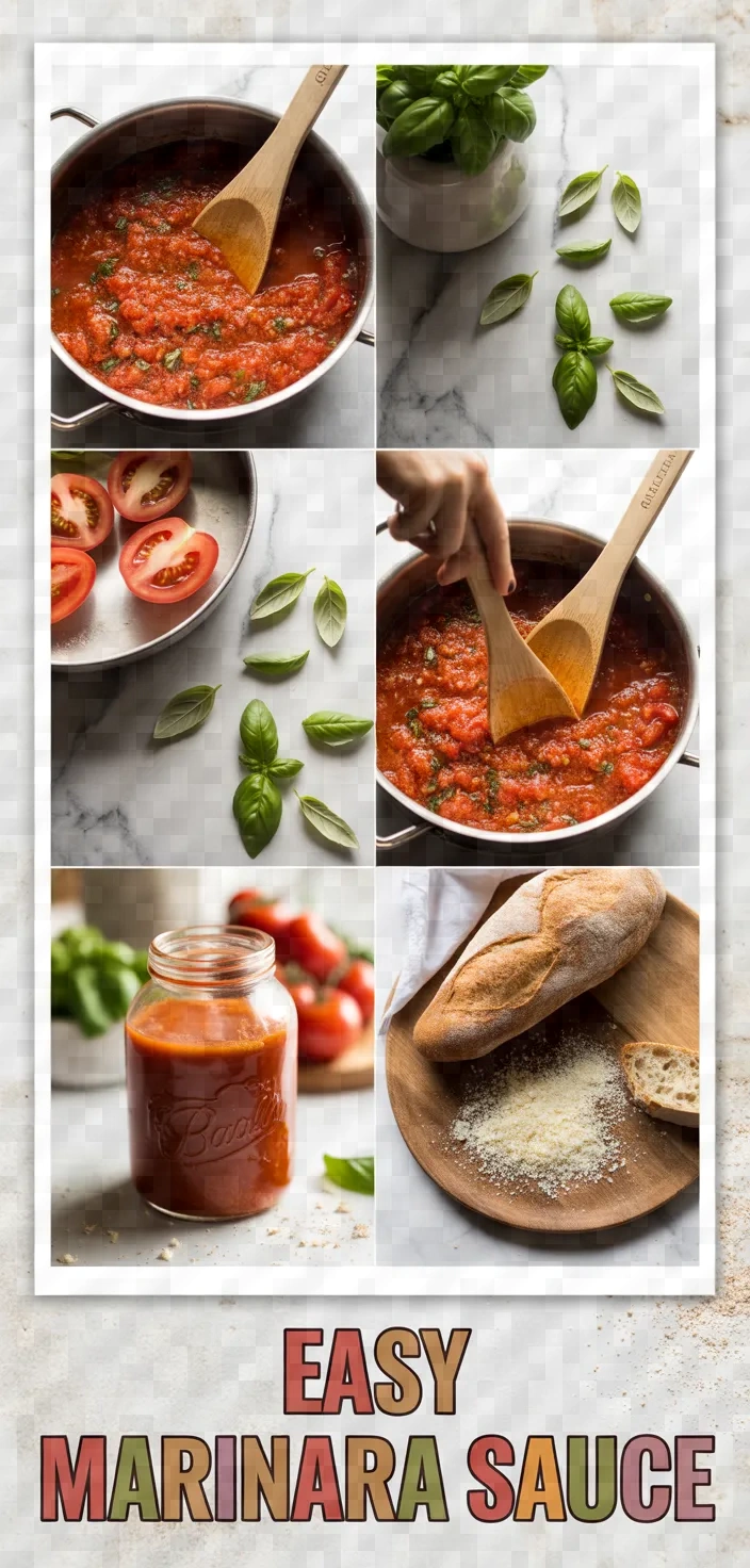 A photo of Easy Homemade Marinara Sauce Recipe
