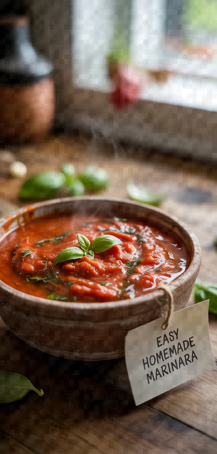 Easy Homemade Marinara Sauce Recipe