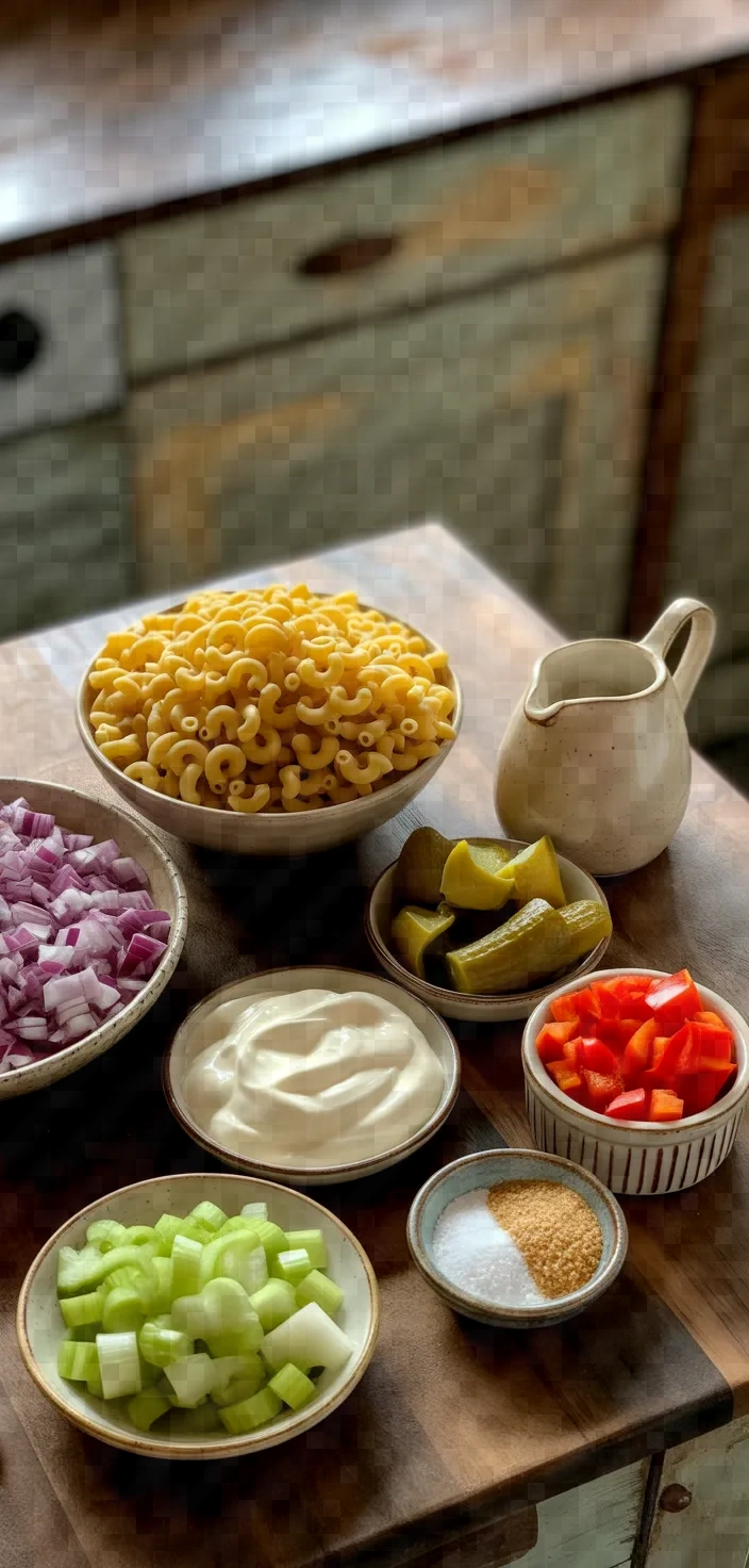 Ingredients photo for Macaroni Salad Recipe
