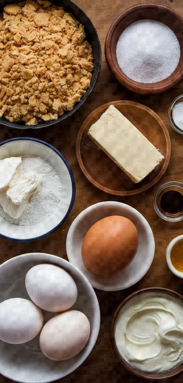 Ingredients photo for Mini Cheesecakes Recipe