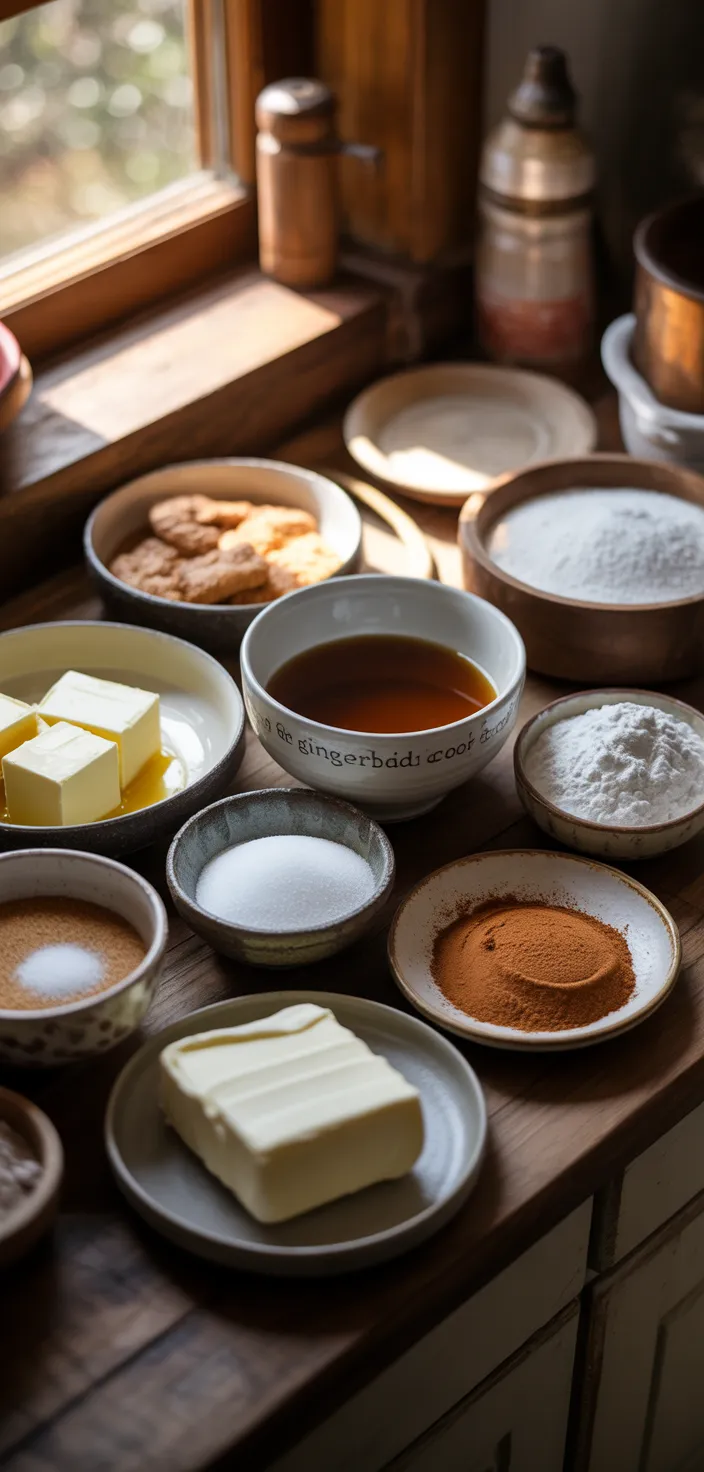 Ingredients photo for Easy Gingerbread Cookie Bars Recipe