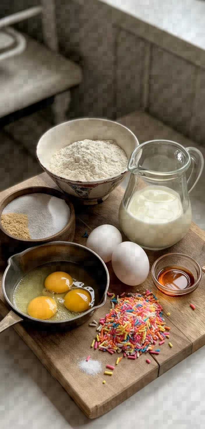 Ingredients photo for Funfetti Cupcakes Recipe