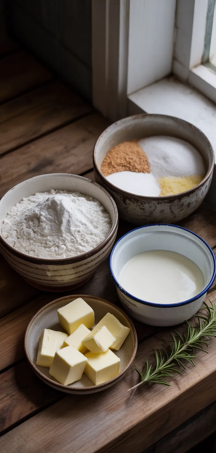 Ingredients photo for Grandma Barb's Southern Buttermilk Biscuits Recipe