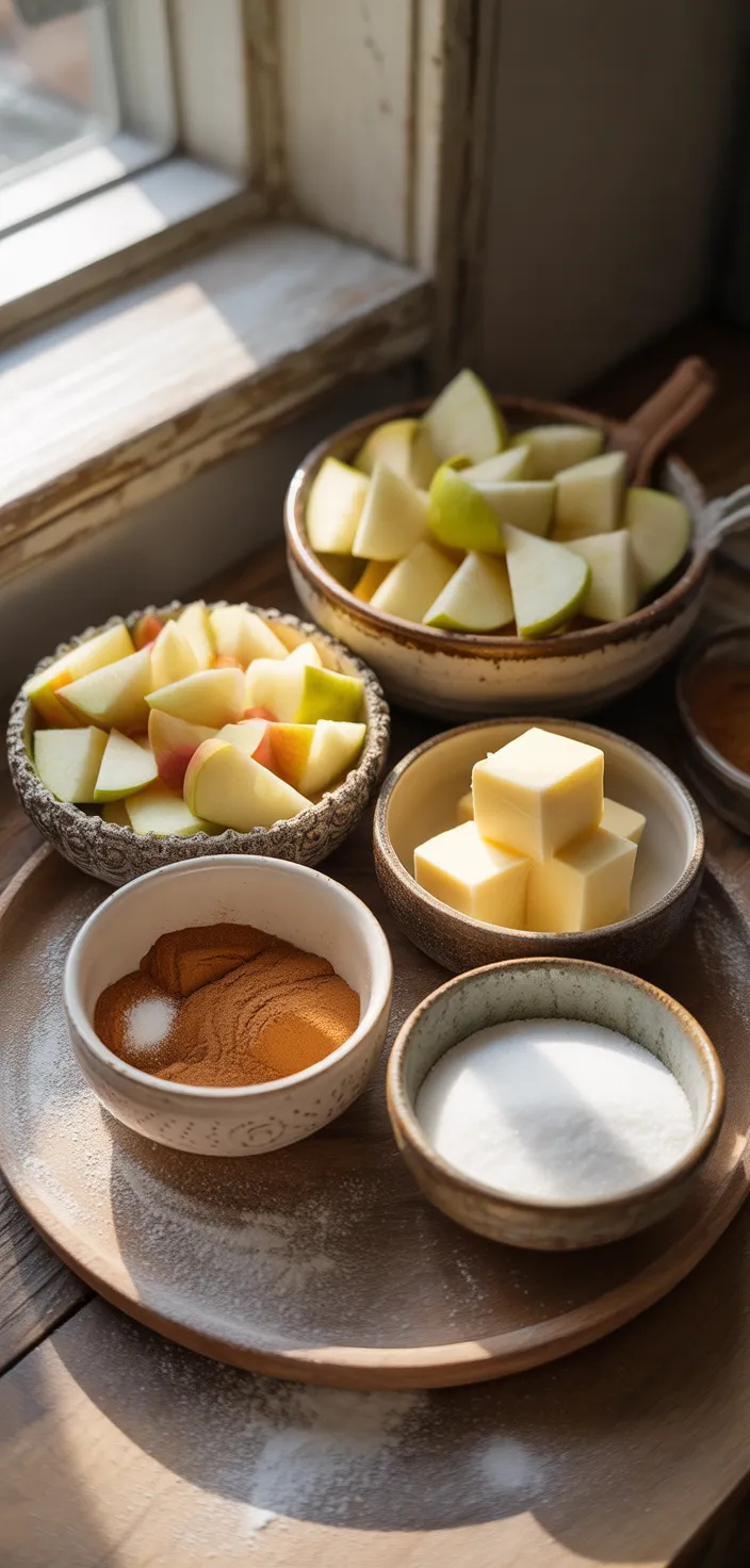 Ingredients photo for Salted Caramel Apple Pie Bars Recipe