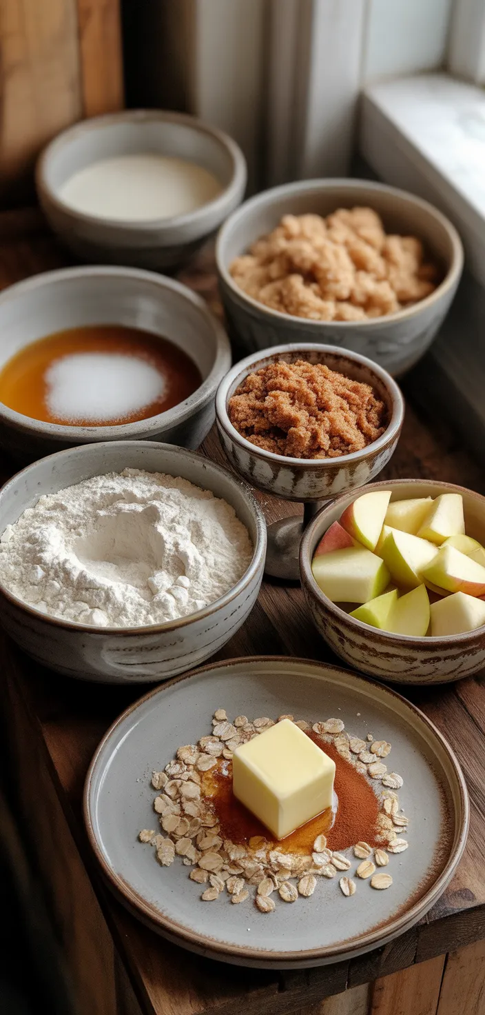 Ingredients photo for Apple Cinnamon Crumb Muffins Recipe