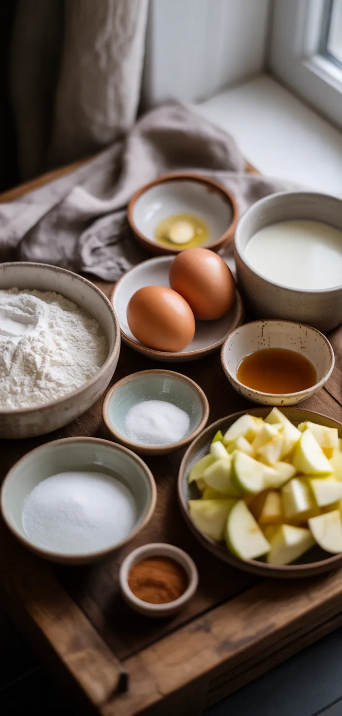 Ingredients photo for Apple Fritter Cake Recipe