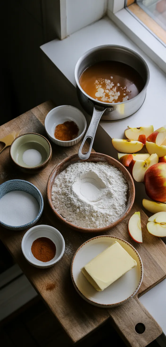 Ingredients photo for Caramel Apple Sheet Cake Recipe