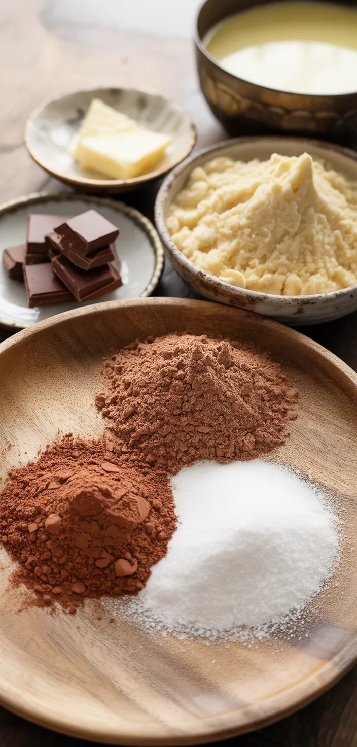 Ingredients photo for Chewy Chocolate Macaron Recipe