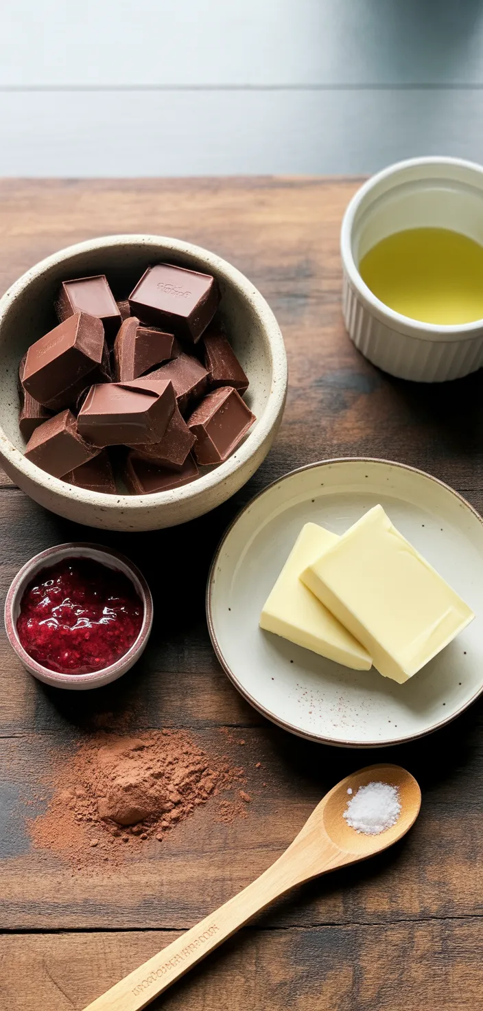Ingredients photo for Chocolate Raspberry Truffles Recipe