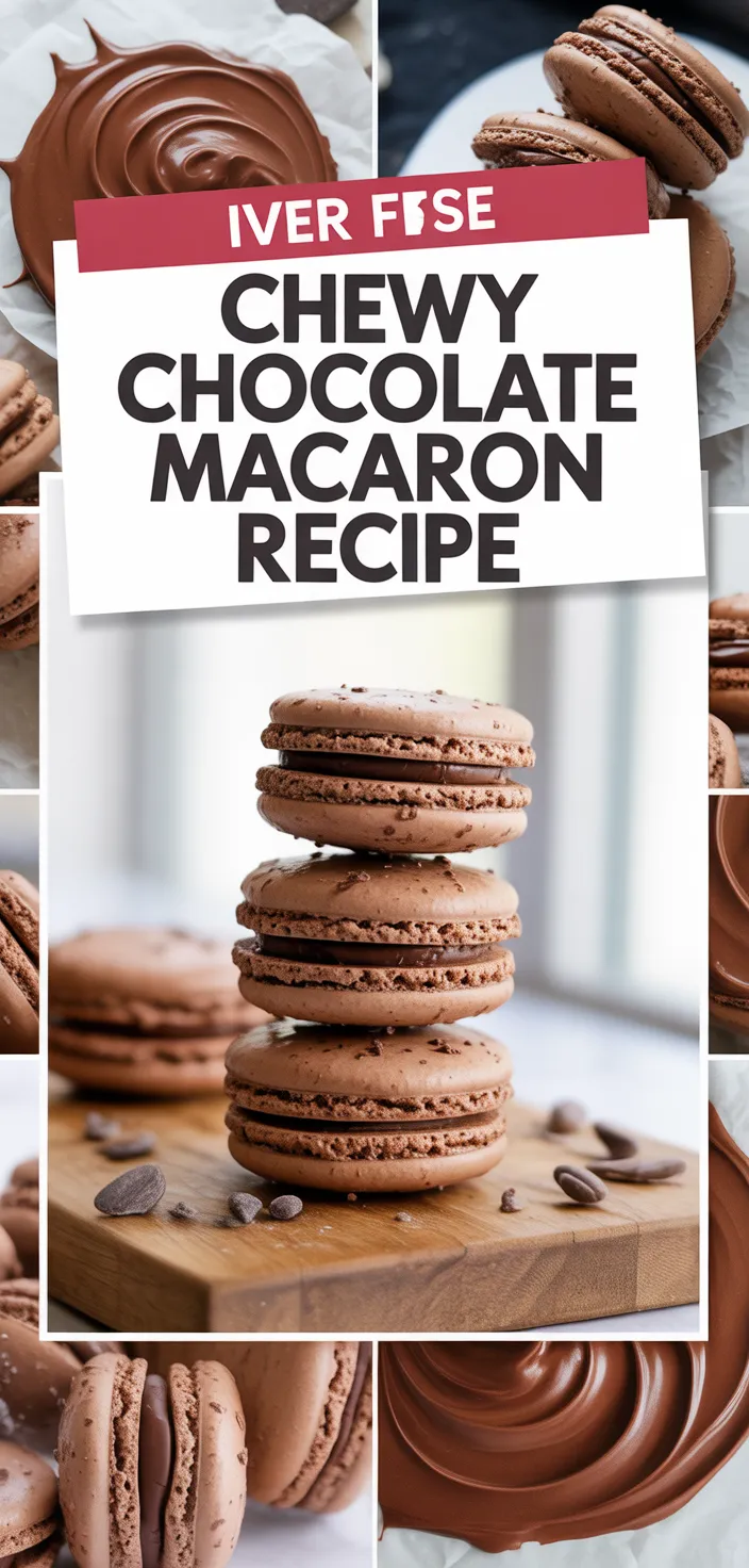 A photo of Chewy Chocolate Macaron Recipe