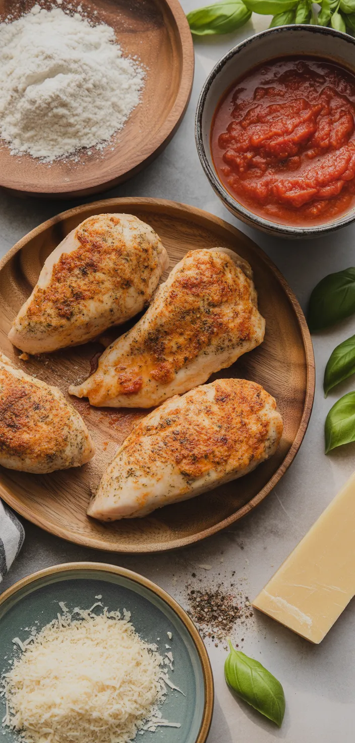 Ingredients photo for Easy Chicken Parmesan Recipe