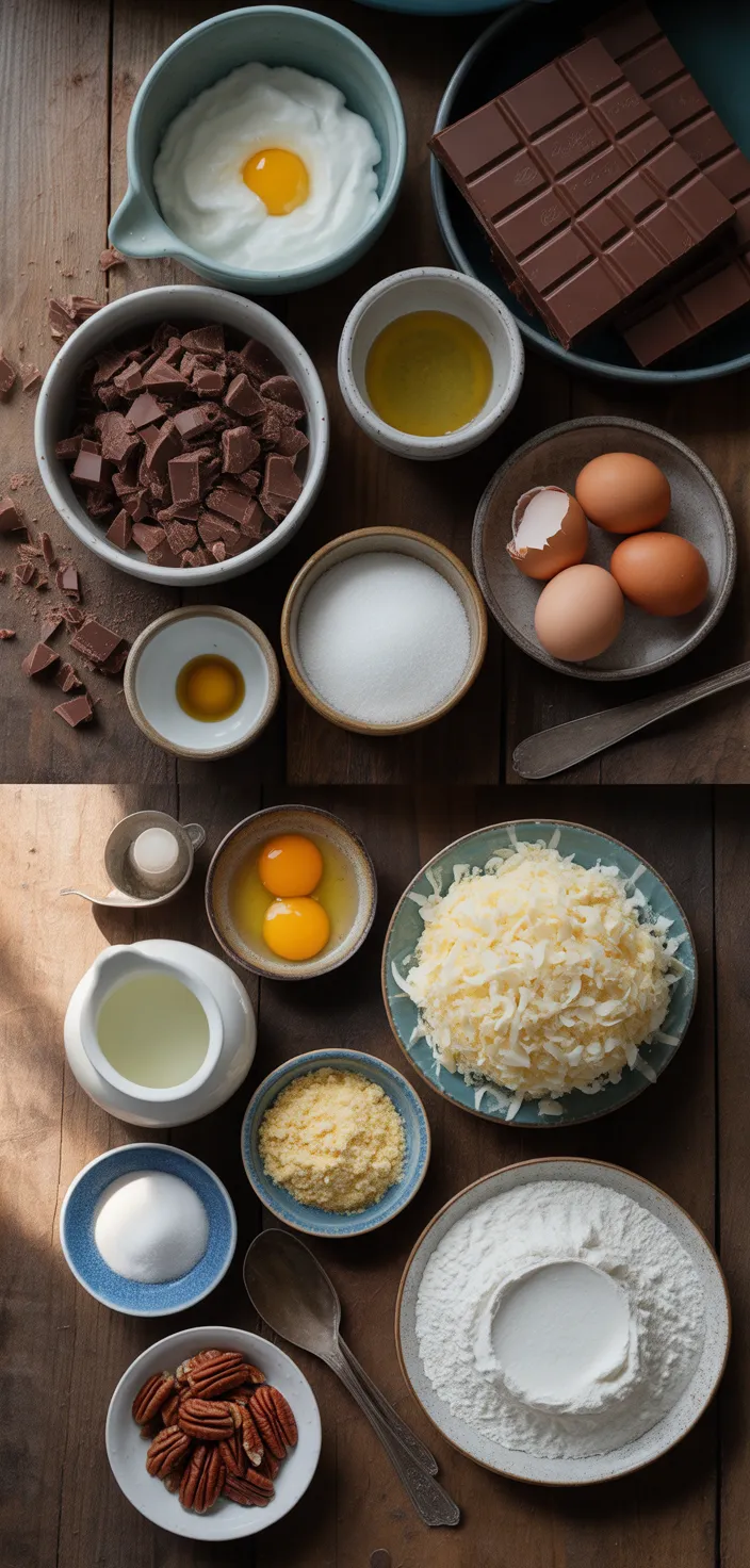 Ingredients photo for German Chocolate Cake Recipe