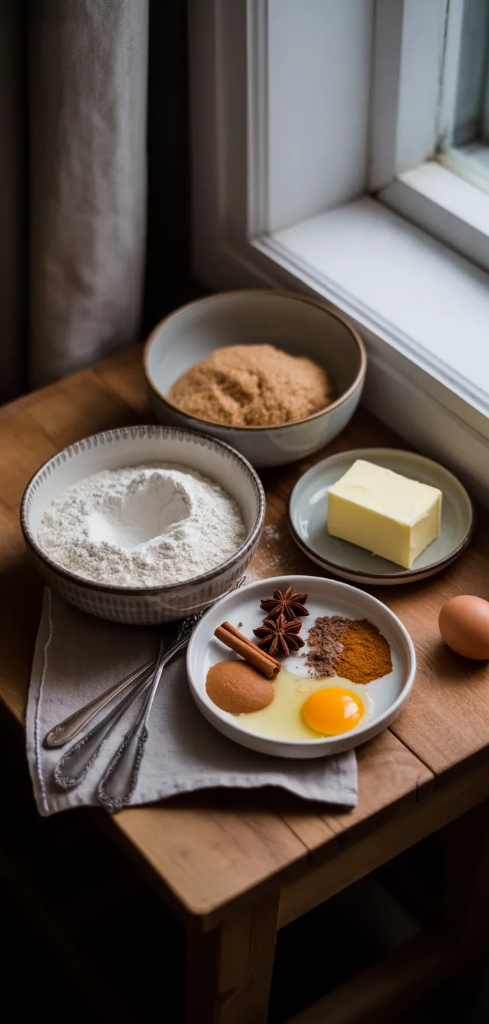 Ingredients photo for Gingerbread Men Cookies Recipe