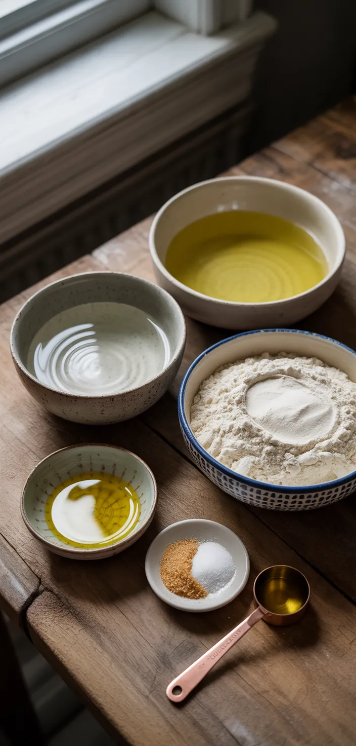 Ingredients photo for Homemade Pizza Dough Recipe