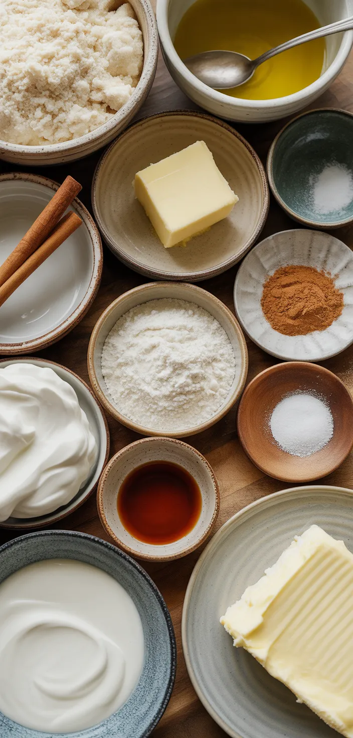 Ingredients photo for No Bake Keto Churro Cheesecake Bars Recipe