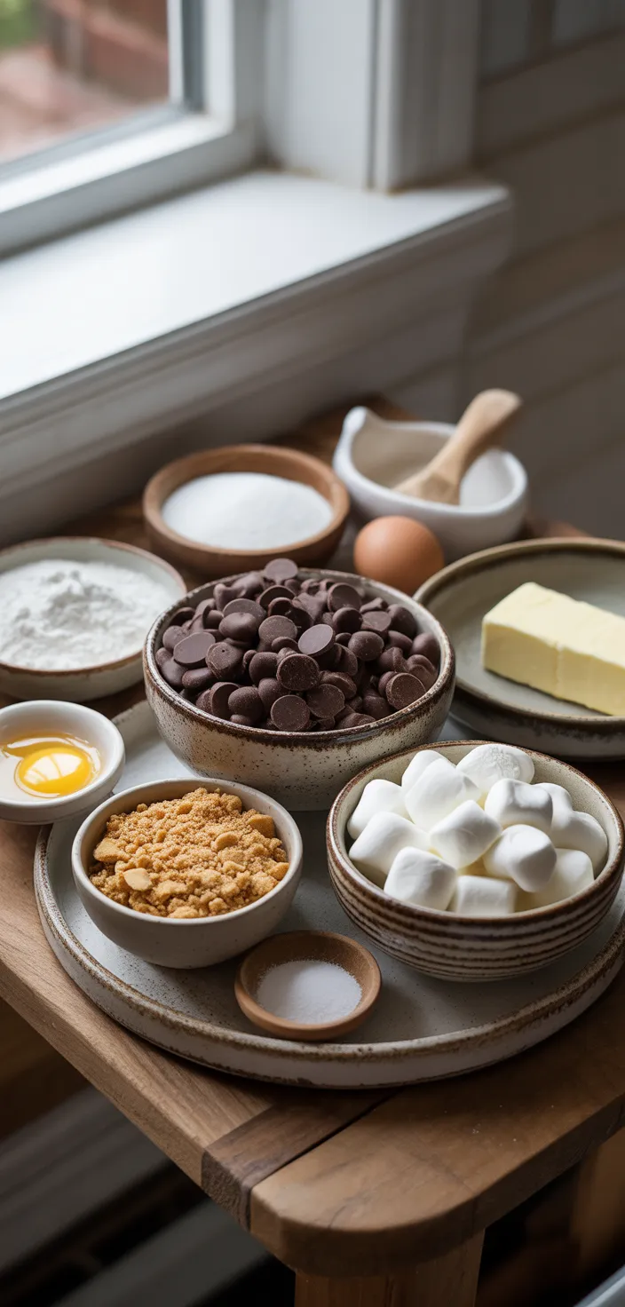 Ingredients photo for S'more Cookie Bars (Recipe + Video Tutorial)