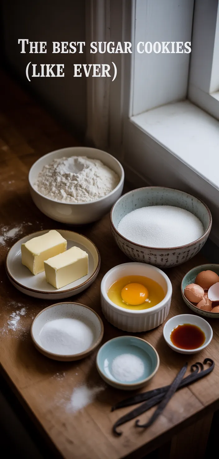 Ingredients photo for The BEST Sugar Cookies (like Ever) Recipe