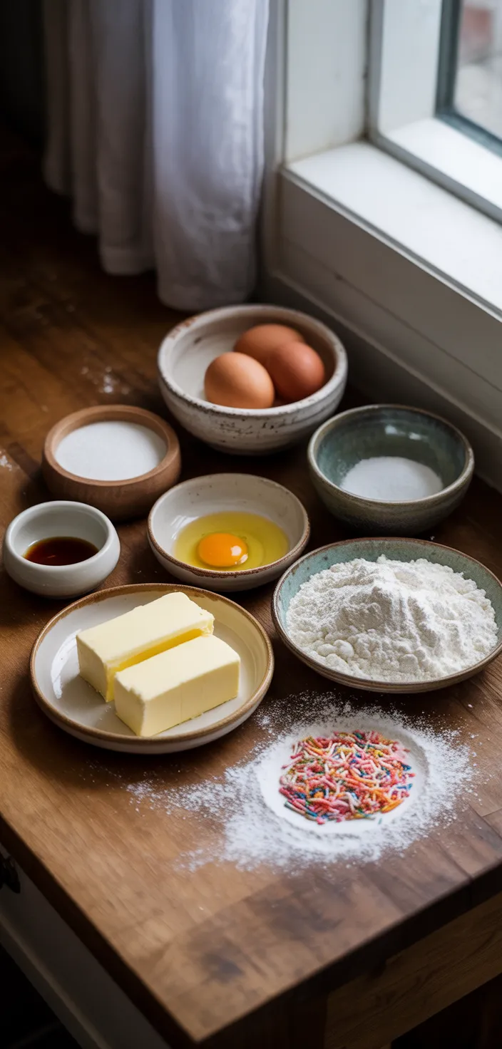 Ingredients photo for The Best Sugar Cookie Bars (thick, Chewy, + Soft) Recipe