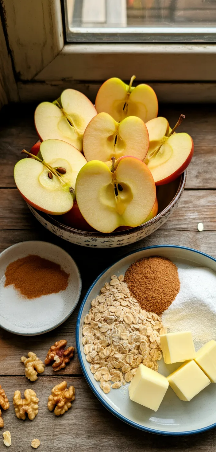 Ingredients photo for The Easiest Apple Crisp Recipe