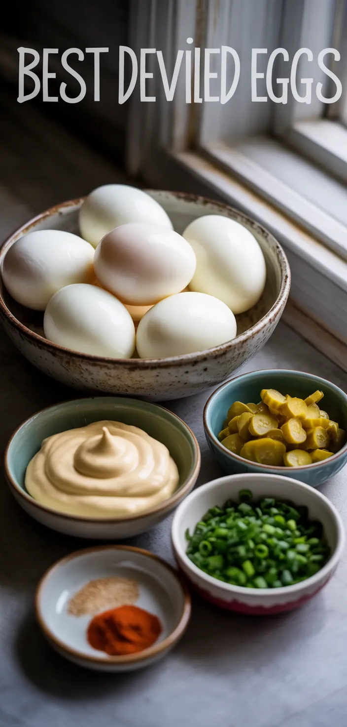 Ingredients photo for Best Deviled Eggs Recipe