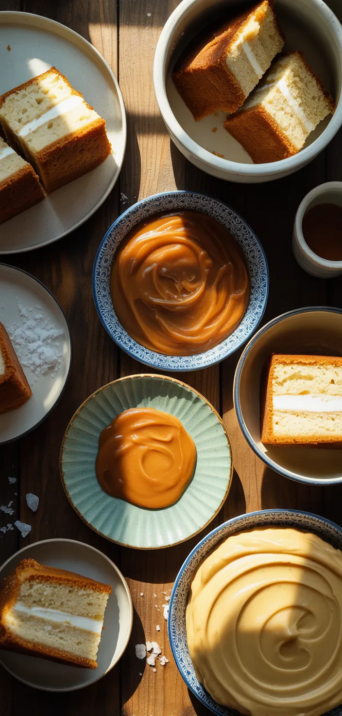 Ingredients photo for Caramel Cake (Salted Caramel Cake) Recipe