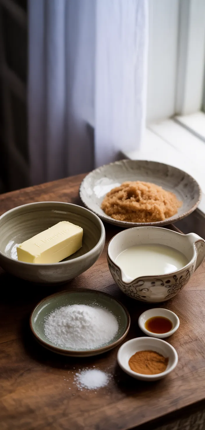 Ingredients photo for Cinnamon Brown Sugar Frosting Recipe