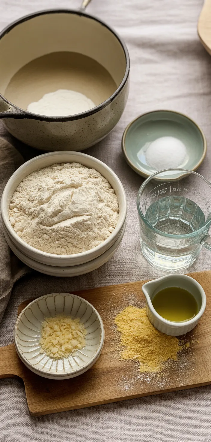 Ingredients photo for Dutch Oven No Knead Bread (with Perfect Crusty Crust!) Recipe