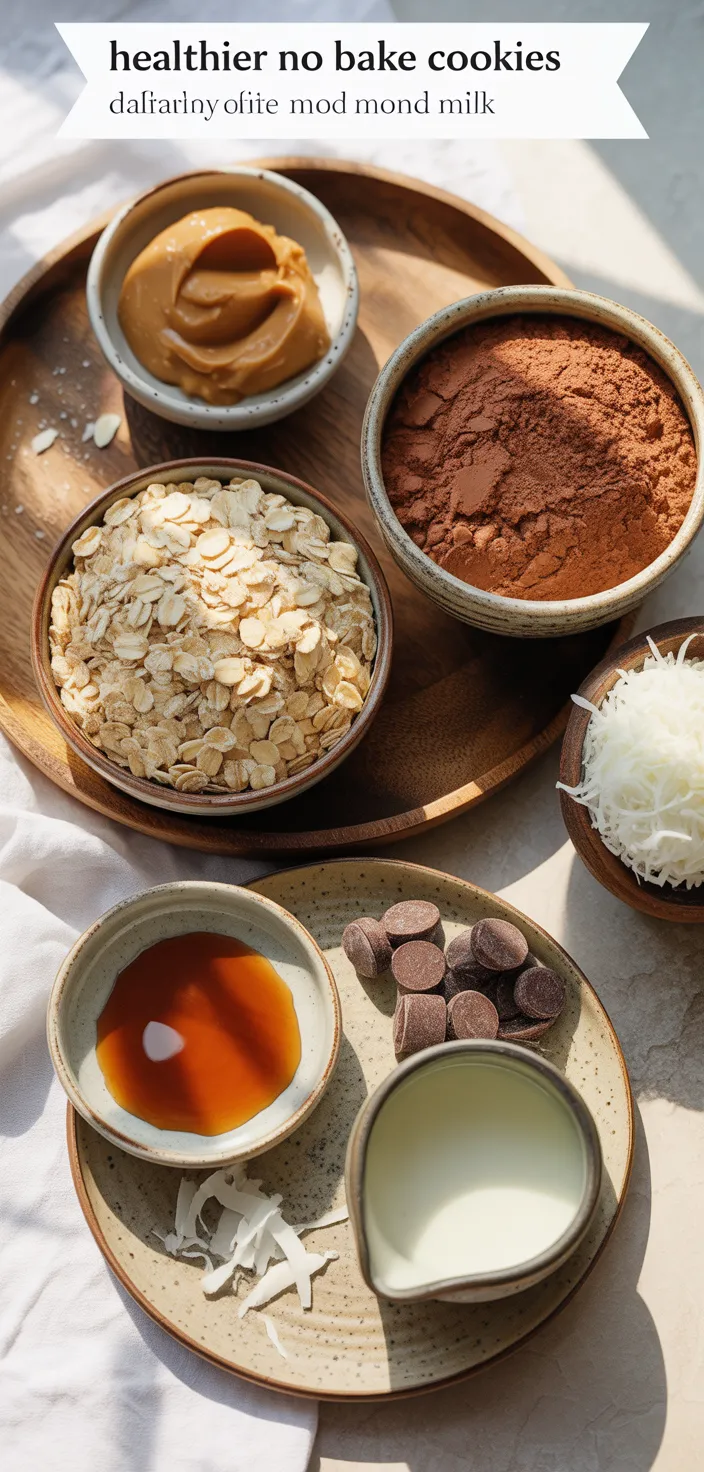 Ingredients photo for Healthier No Bake Cookies Recipe