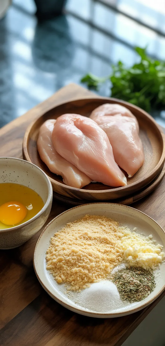 Ingredients photo for Healthy Parmesan Crusted Chicken Recipe