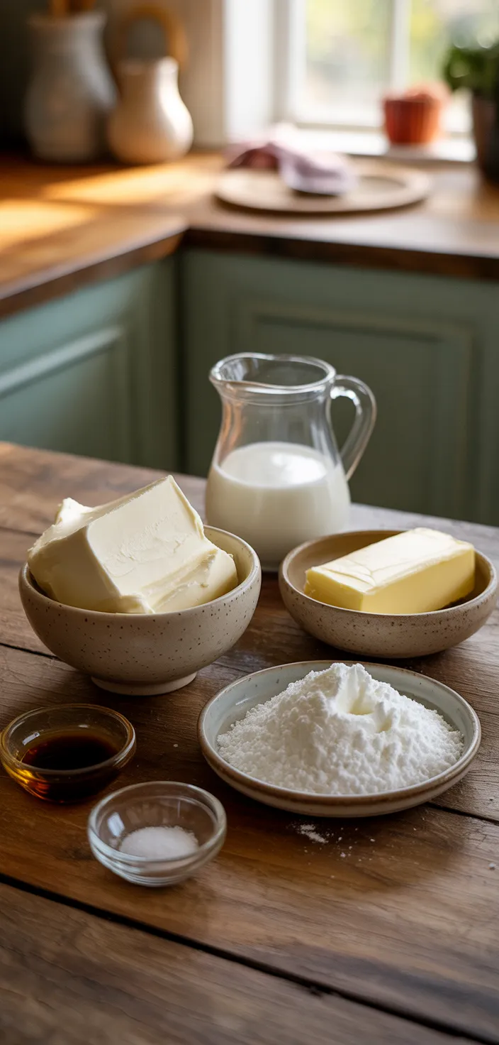 Ingredients photo for Perfect Cream Cheese Frosting Recipe