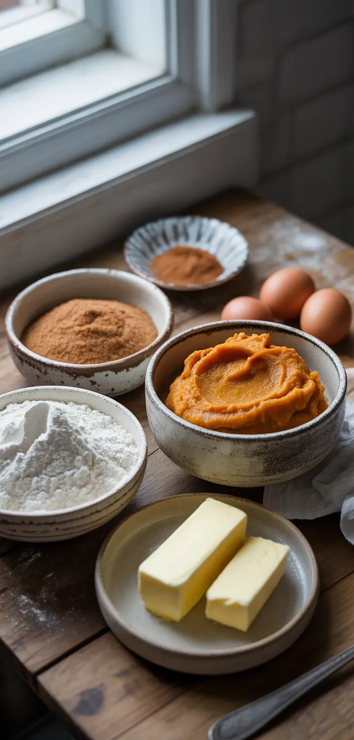 Ingredients photo for Pumpkin Cinnamon Rolls Recipe