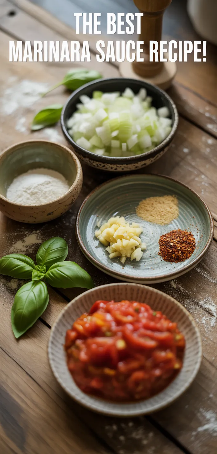 Ingredients photo for The BEST Marinara Sauce Recipe!
