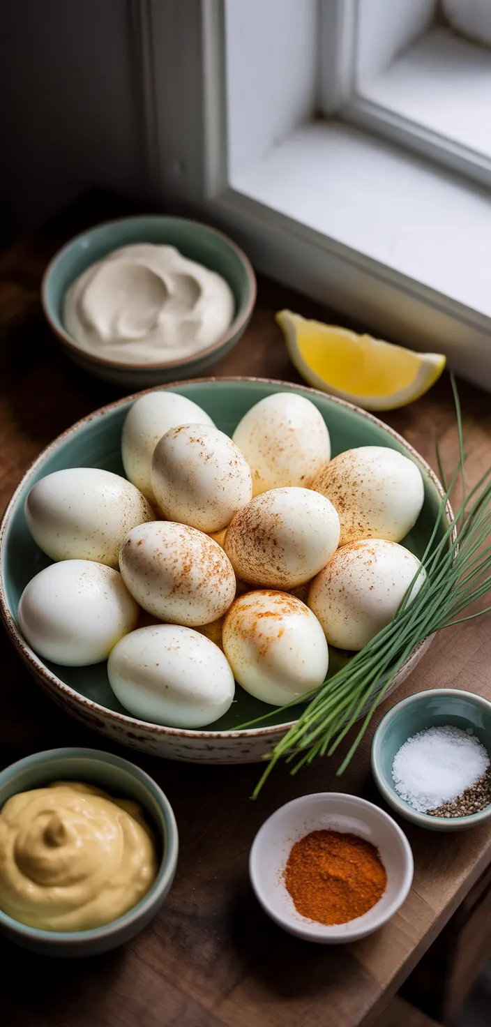 Ingredients photo for Best Classic Deviled Eggs Recipe