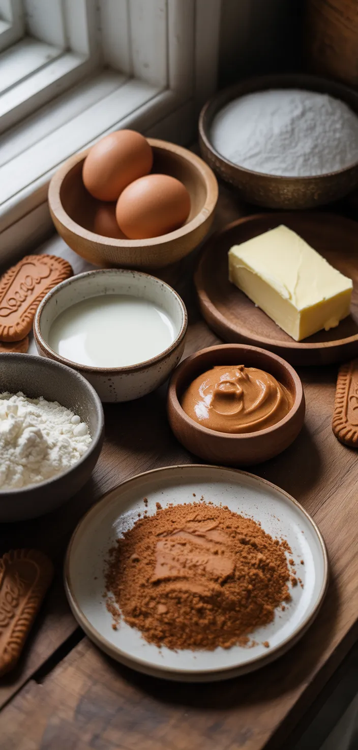 Ingredients photo for Biscoff Cake Recipe (easy)