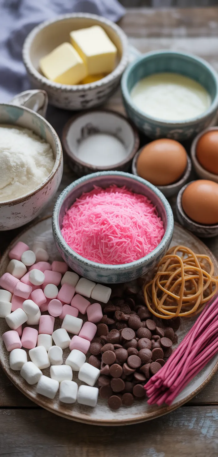 Ingredients photo for Bunny Cupcakes. Recipe