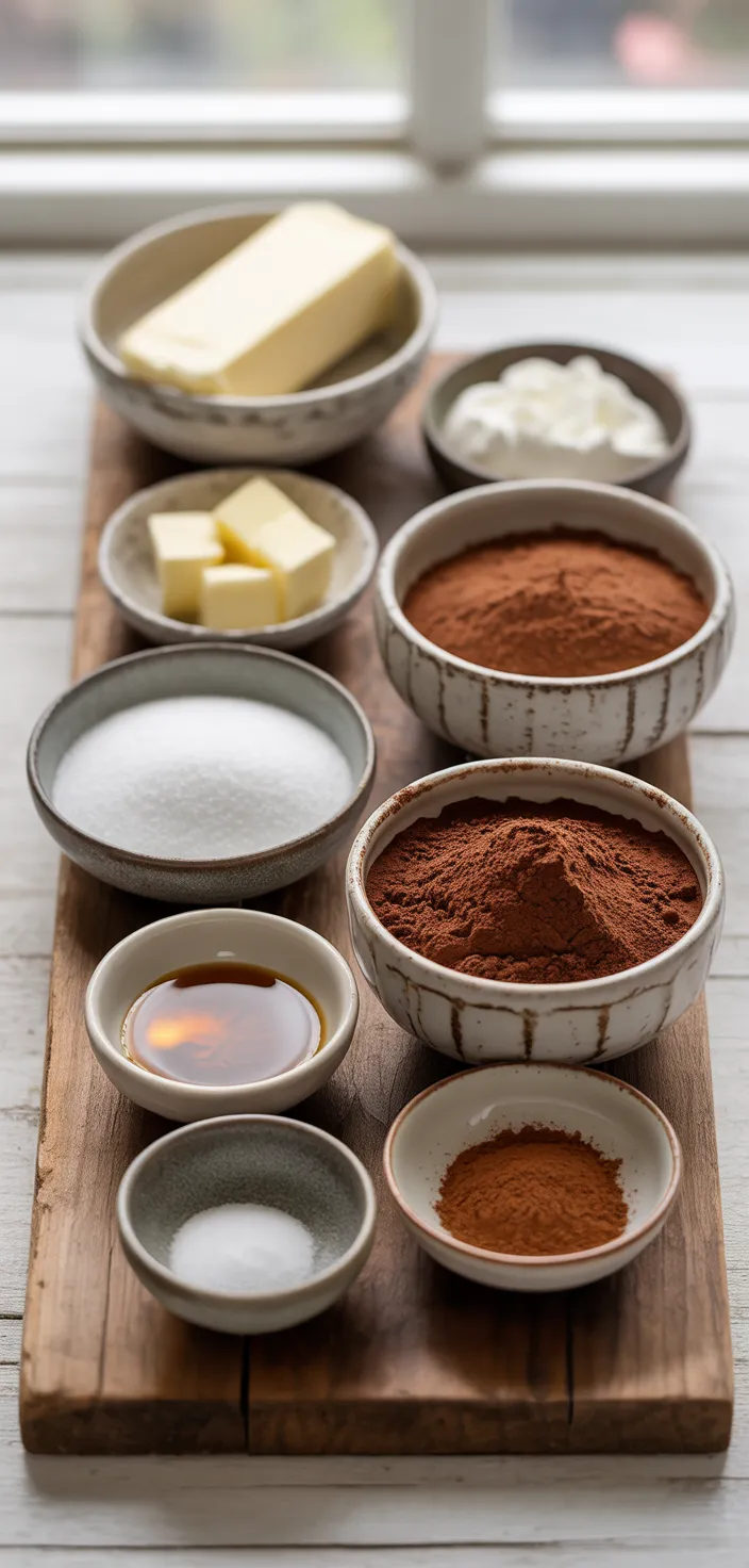 Ingredients photo for Chocolate Cheesecake Frosting Recipe