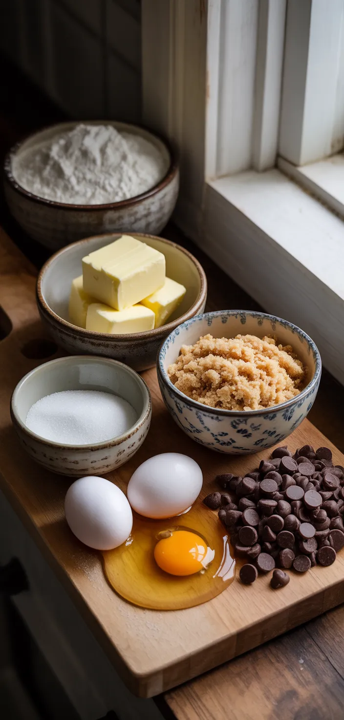 Ingredients photo for Chocolate Chip Cookie Bars Recipe