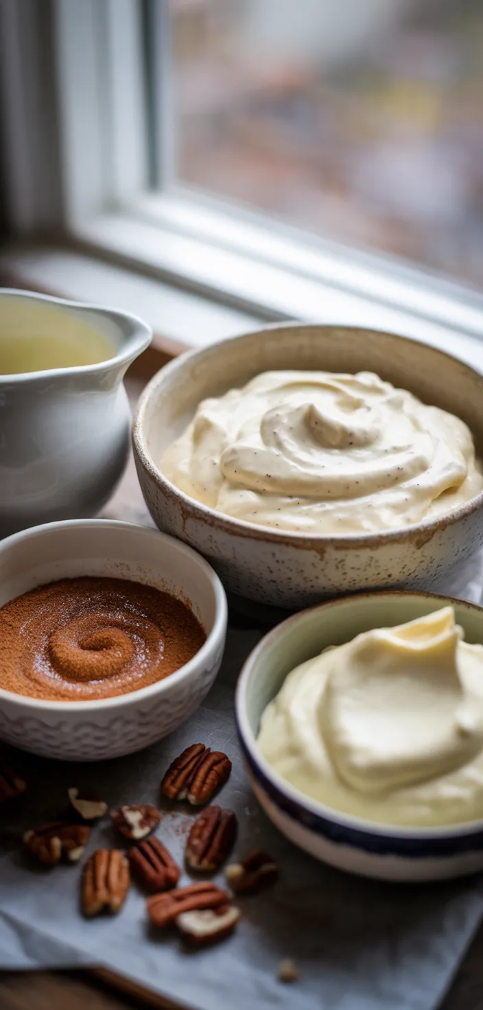 Ingredients photo for Cinnamon Roll Cupcakes Recipe