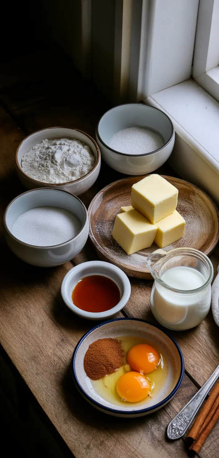 Ingredients photo for Cinnamon Roll Sugar Cookies Recipe