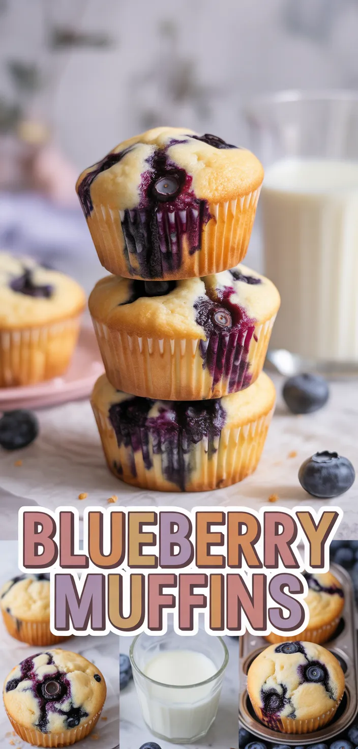 A photo of Blueberry Muffins Recipe