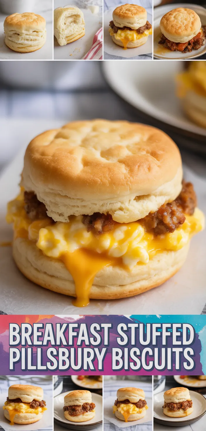 A photo of Breakfast Stuffed Pillsbury Biscuits Recipe