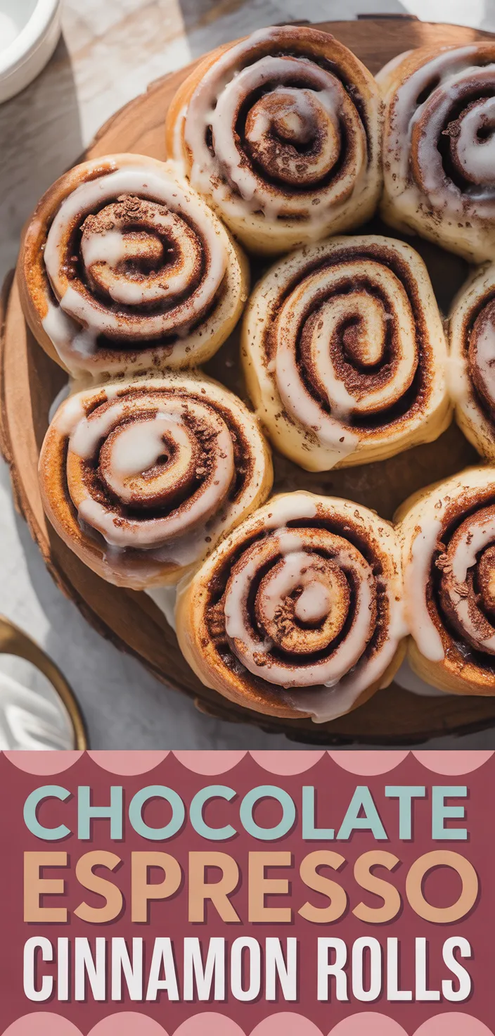A photo of Chocolate Espresso Cinnamon Rolls Recipe