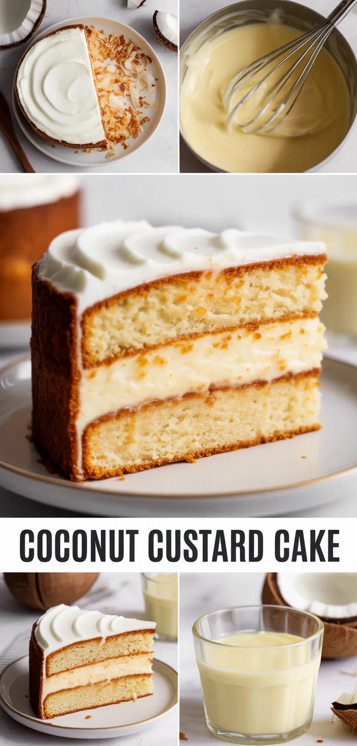 A photo of Coconut Custard Cake Recipe