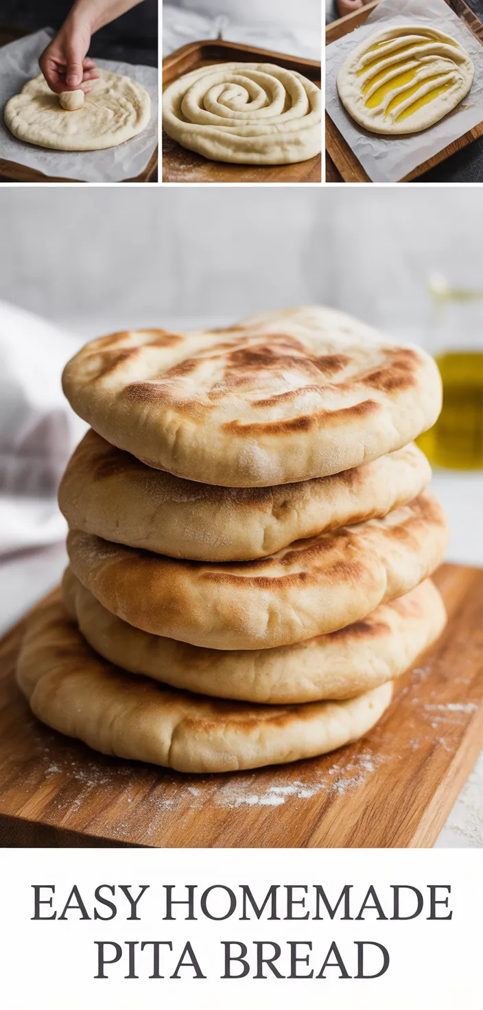 A photo of Easy Homemade Pita Bread Recipe