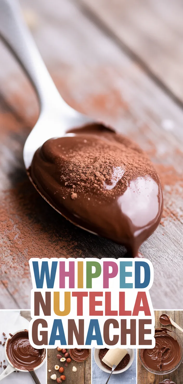 A photo of Easy Whipped Chocolate Nutella Ganache Frosting Recipe