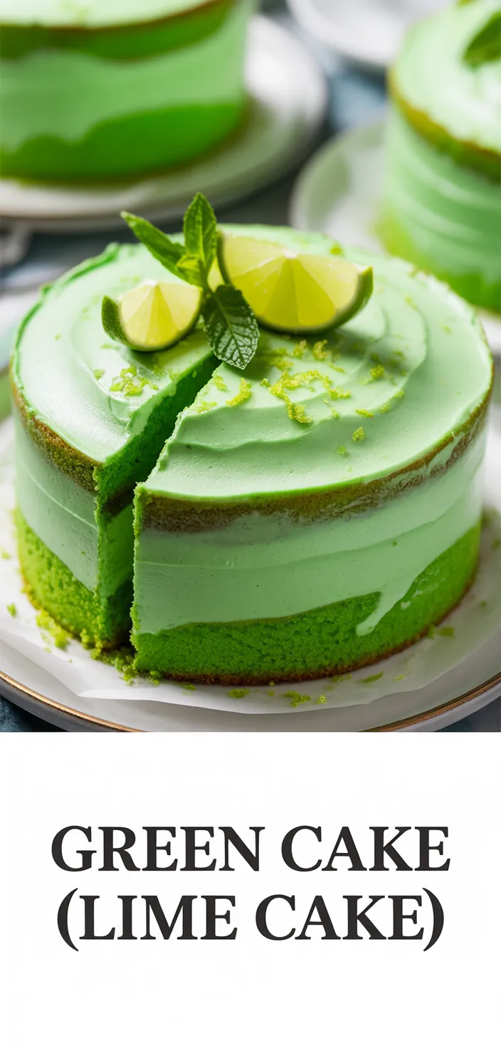 A photo of Green Cake (Lime Cake) Recipe